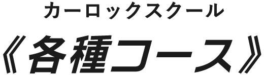 カーロックスクール《各種コース》